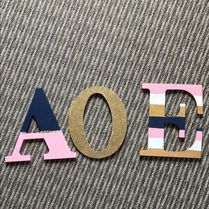 Colorful Alpha Phi Decorative Letters